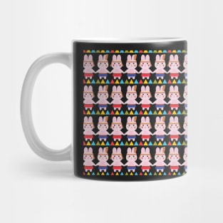 Tribal bunnies pattern Mug